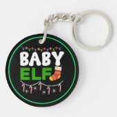 Porte-clés Bébé Elfe Noël Design de vacances-84608 (Dos)