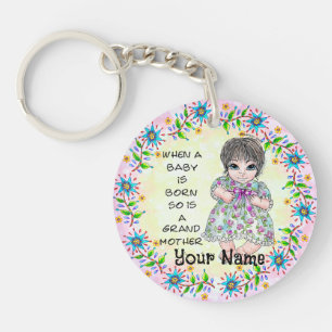Porte-clés Bébé fille de grand-mère