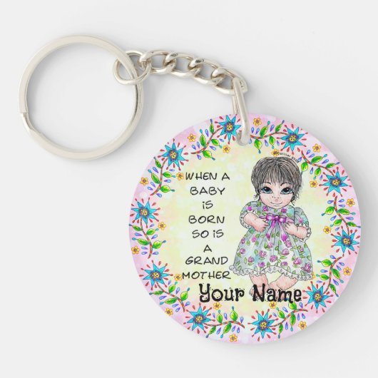 Porte-clés Bébé fille de grand-mère (Devant)