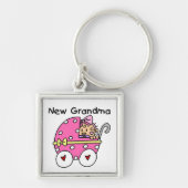 Porte-clés Bébé Fille Nouveau grand-mère Cadeaux (Devant)