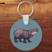 Porte-clés Bébé Hippopotame Pygmée (Recto)