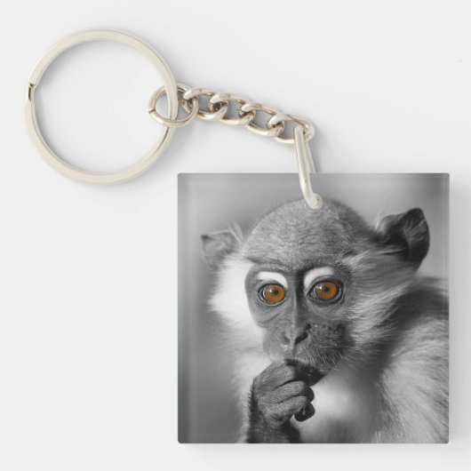 Porte-clés Bébé Mangabey (Devant)