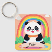 Porte-clés Bébé mignon Panda arc-en-ciel (Recto)