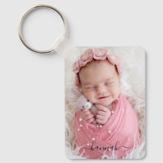 Porte-clés Bébé Multi Photo avec nom