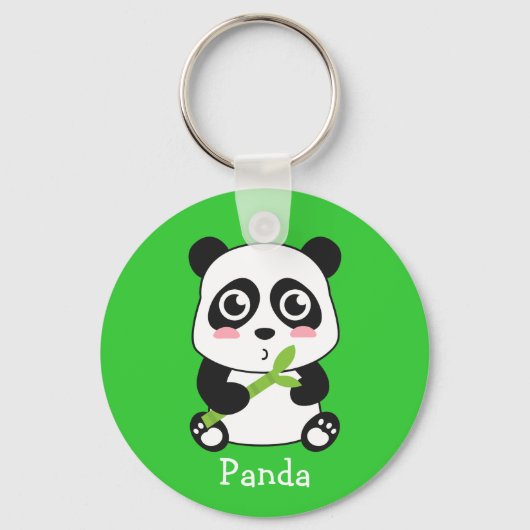 Porte-clés Bébé panda mignon et câlin (Recto)