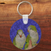 Porte-clés Bébé Quaker Parrot Animal de paire (Recto)