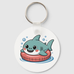 Porte-clés Bébé Requin Mignon Avec Flotteur Enfants