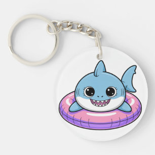 Porte-clés Bébé Requin Mignon Avec Flotteur Enfants