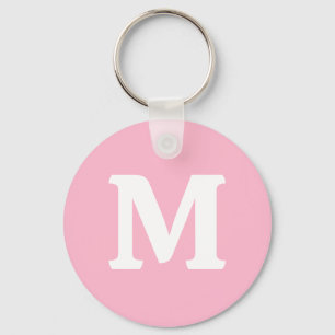 Porte-clés Bébé rose couleur solide