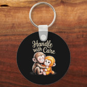 Porte-clés Bébé singe coup de poing (Recto)