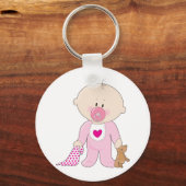 Porte-clés Bébé Soother Girl (Recto)