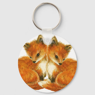 Porte-clés Bébé Twin Foxes