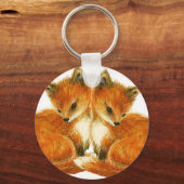 Porte-clés Bébé Twin Foxes (Recto)
