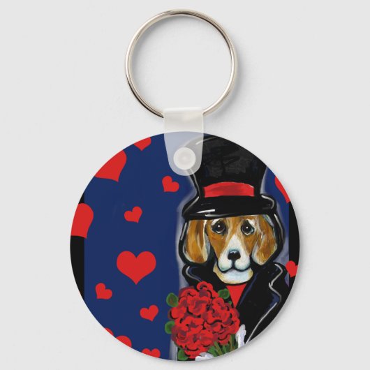PORTE-CLÉS BÉBÉ VALENTIN BEAGLE (Recto)