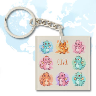 Porte-clés Bébés dragons personnalisés joueurs
