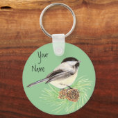 Porte-clés Bécasseau noir - Oiseau - Nature (Recto)