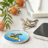 Porte-clés Bécastre de miel en kayak (Côté)