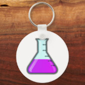 Porte-clés Bécher de la science de la chimie (Recto)