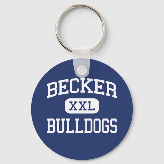 Porte-clés Becker - Bulldogs - Lycée - Becker Minnesota (Recto)