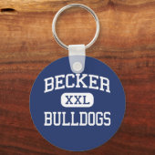 Porte-clés Becker - Bulldogs - Lycée - Becker Minnesota (Recto)