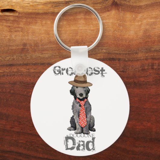 Porte-clés Bedlington Dad (Recto)