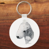 Porte-clés Bedlington Terrier (Recto)