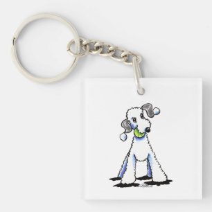 Porte-clés Bedlington Terrier nous a laissés jouer