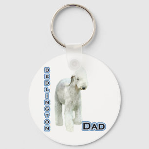 Porte-clés Bedlington Terrier Papa 4 - Porte - clé