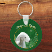 Porte-clés Bedlington Terrier Peace (Recto)