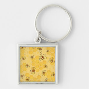 Porte-clés Bee Buzzing Honey Bees mignonne