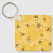 Porte-clés Bee Buzzing Honey Bees mignonne (Recto)