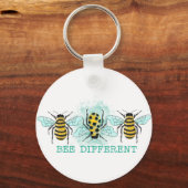Porte-clés Bee Different Bumble Bee Trio (Recto)