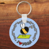 Porte-clés bee fit - porte - clé de yoga (Recto)