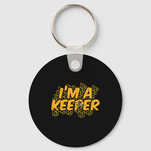 Porte-clés Bee-keeper Funny Beekeeng Pun Humor Honey Aarist G (Recto)
