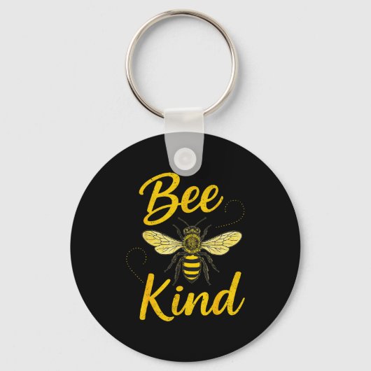 Porte-clés Bee Kind Sitive Quote Cute Funny Design For Kids (Recto)