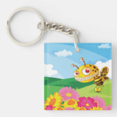 Porte-clés Bee Monster mignonne mais Déplaisante dans un cham (Devant)