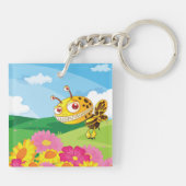Porte-clés Bee Monster mignonne mais Déplaisante dans un cham (Dos)