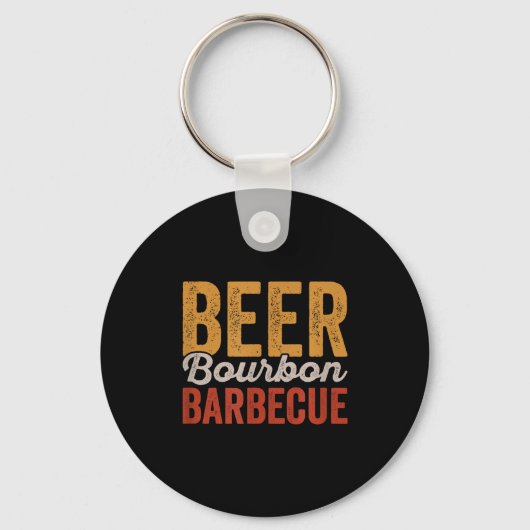 Porte-clés Beer bbq shirt for backyard barbecue grilling (Recto)