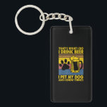 Porte-clés Beer Drinker I Drink Beer I Pet My Dog Birthday<br><div class="desc">Beer Drinker I Drink Beer I Pet My Dog Birthday</div>
