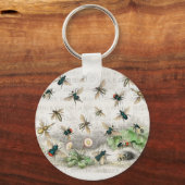 Porte-clés Bees Honey Worker Queen Nature Antique Bee (Recto)