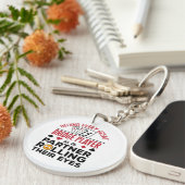 Porte-clés Behind Every Great Bridge Player Funny Saying (Devant droit)