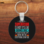 Porte-clés Being A Supervisor Is Easy - Bike Riding Superviso (Recto)