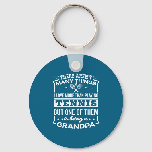 Porte-clés Being A Tennis Grandpa Funny Old Man  (Recto)