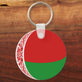 Porte-clés Bélarus Porte - clé du drapeau Fisheye (Recto)