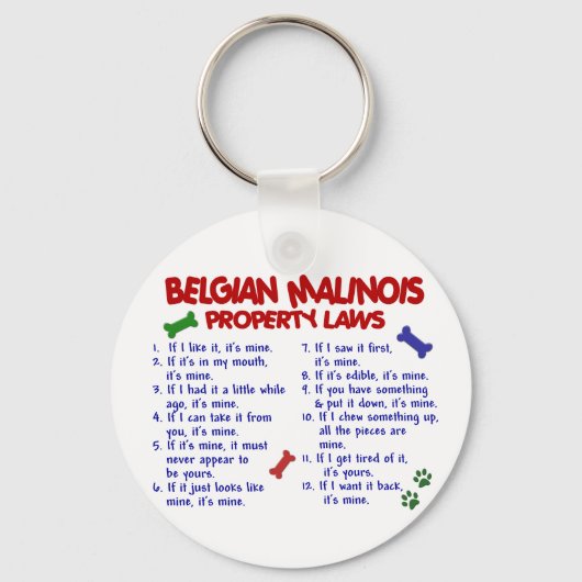 PORTE-CLÉS BELGE MALINOIS PL2 (Recto)