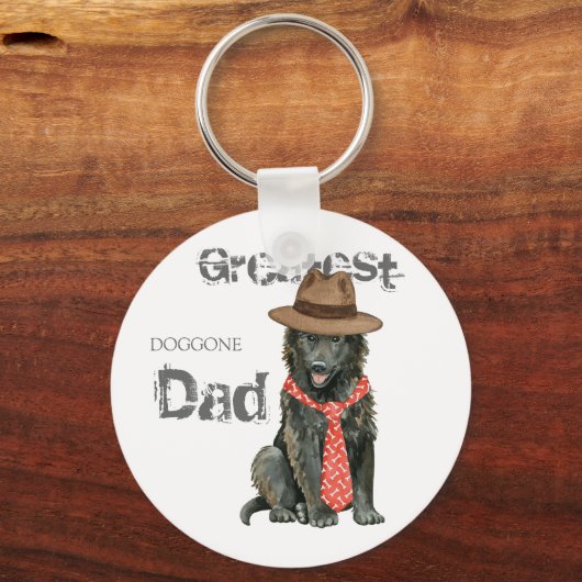 Porte-clés Belgian Sheepdog Dad (Recto)