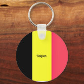 Porte-clés BELGIQUE : Drapeau de Belgique (Recto)