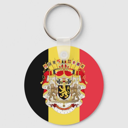 Porte-clés Belgium Flag & COA (Recto)