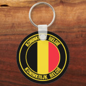 Porte-clés Belgium Round Emblem (Recto)