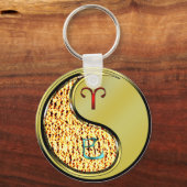 Porte-clés Bélier et serpent métallique (Recto)